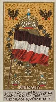 1887 Allen & Ginter Flags of All Nations (N9) #NNO Germany Front