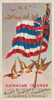 1887 Allen & Ginter Flags of All Nations (N9) #NNO Hawaiian Islands Front