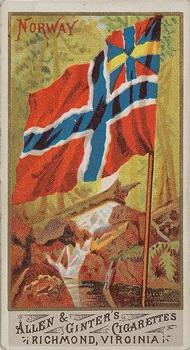1887 Allen & Ginter Flags of All Nations (N9) #NNO Norway Front