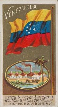 1887 Allen & Ginter Flags of All Nations (N9) #NNO Venezuela Front