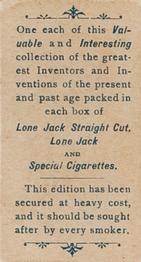 1887 Lone Jack Inventors and Inventions (N365) #NNO Louis J.M. Daguerre Back