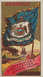 1888 Allen & Ginter Flags of States & Territory (N11) #NNO Arkansas Front