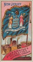 1888 Allen & Ginter Flags of States & Territory (N11) #NNO New Jersey Front