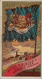1888 Allen & Ginter Flags of States & Territory (N11) #NNO West Virginia Front