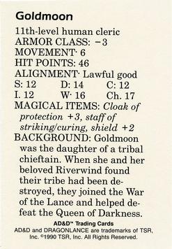 1991 TSR Advanced Dungeons & Dragons - Dragon Magazine #160 #14 Goldmoon Back