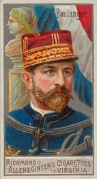 1888 Allen & Ginter Great Generals (N15) #NNO Georges Boulanger Front