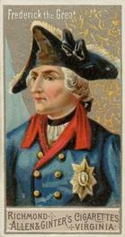 1888 Allen & Ginter Great Generals (N15) #NNO Frederick The Great Front