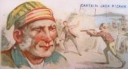 1888 Allen & Ginter Pirates of the Spanish Main (N19) #42 Captain Jack Rackam Front