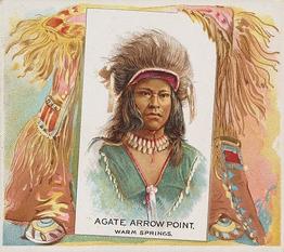 1888 Allen & Ginter The American Indian (N36) #NNO Agate Arrow Point Front
