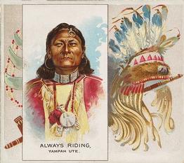 1888 Allen & Ginter The American Indian (N36) #NNO Always Riding Front