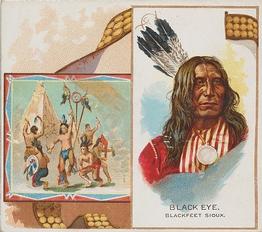 1888 Allen & Ginter The American Indian (N36) #NNO Black Eye Front