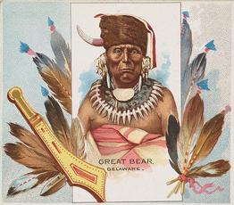 1888 Allen & Ginter The American Indian (N36) #NNO Great Bear Front