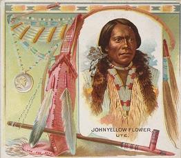 1888 Allen & Ginter The American Indian (N36) #NNO John Yellow Flower Front