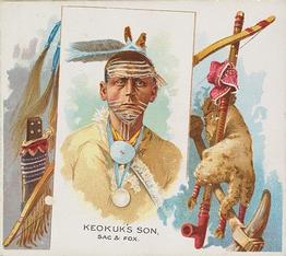 1888 Allen & Ginter The American Indian (N36) #NNO Keokuk's Son Front