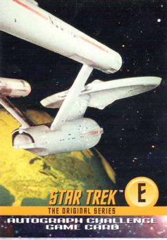 1997 SkyBox Star Trek Original Series 1 - Autograph Challenge #E Enterprise Front