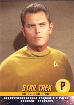 1997 SkyBox Star Trek Original Series 1 - Autograph Challenge #P Pike Front
