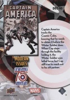 2016 Upper Deck Captain America 75th Anniversary #DEC-10 Captain America Vol 5 #14 Back