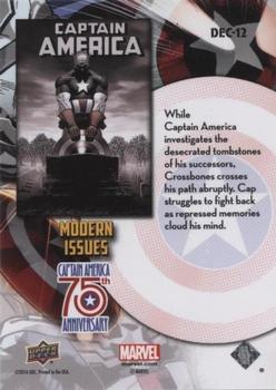 2016 Upper Deck Captain America 75th Anniversary #DEC-12 Captain America Vol 5 #4 Back