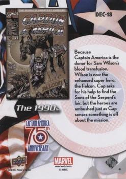 2016 Upper Deck Captain America 75th Anniversary #DEC-18 Captain America Vol 2 #10 Back