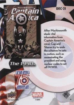 2016 Upper Deck Captain America 75th Anniversary #DEC-21 Captain America Vol 1 #453 Back