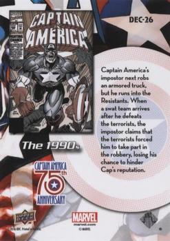 2016 Upper Deck Captain America 75th Anniversary #DEC-26 Captain America Vol 1 #426 Back