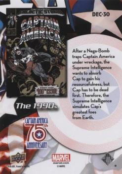 2016 Upper Deck Captain America 75th Anniversary #DEC-30 Captain America Vol 1 #400 Back