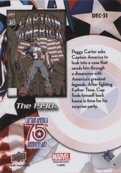 2016 Upper Deck Captain America 75th Anniversary #DEC-31 Captain America Vol 1 #383 Back
