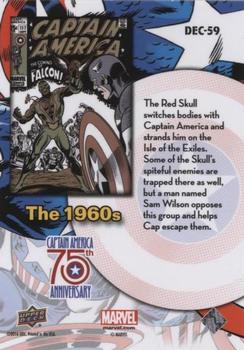 2016 Upper Deck Captain America 75th Anniversary #DEC-59 Captain America Vol 1 #117 Back