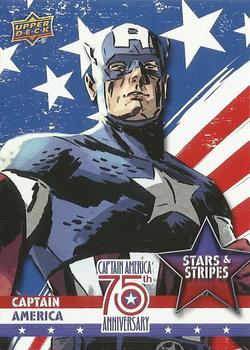 2016 Upper Deck Captain America 75th Anniversary - Stars and Stripes #SS-1 Captain America Front