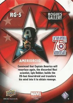 2016 Upper Deck Captain America 75th Anniversary - Rogues Gallery #RG-5 Ameridroid Back