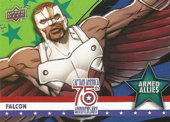 2016 Upper Deck Captain America 75th Anniversary - Armed Allies #AA-1 Falcon Front