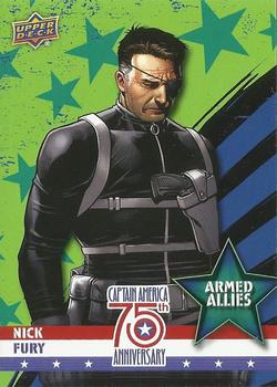 2016 Upper Deck Captain America 75th Anniversary - Armed Allies #AA-2 Nick Fury Front