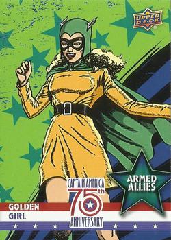 2016 Upper Deck Captain America 75th Anniversary - Armed Allies #AA-24 Golden Girl Front