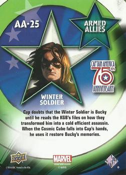 2016 Upper Deck Captain America 75th Anniversary - Armed Allies #AA-25 Winter Soldier Back