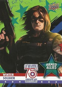 2016 Upper Deck Captain America 75th Anniversary - Armed Allies #AA-25 Winter Soldier Front