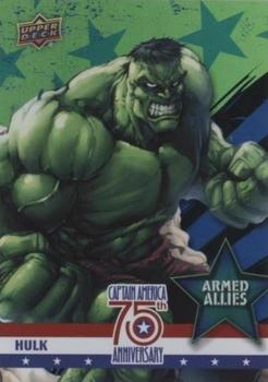 2016 Upper Deck Captain America 75th Anniversary - Armed Allies #AA-0 Hulk Front