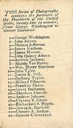 1885-89 Allen & Ginter Presidents of the United States (N51) #NNO John Tyler Back