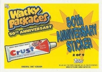 2017 Topps Wacky Packages 50th Anniversary - Blue #2 Crust Back