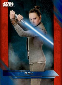 2017 Topps Star Wars: The Last Jedi - Blue #1 Rey Front