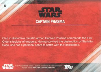 2017 Topps Star Wars: The Last Jedi - Blue #5 Captain Phasma Back