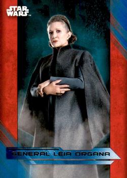2017 Topps Star Wars: The Last Jedi - Blue #7 General Leia Organa Front