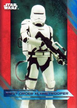 2017 Topps Star Wars: The Last Jedi - Blue #14 First Order Flametrooper Front