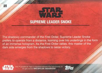 2017 Topps Star Wars: The Last Jedi - Blue #25 Supreme Leader Snoke Back