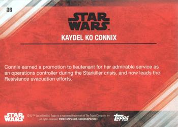 2017 Topps Star Wars: The Last Jedi - Blue #26 Kaydel Ko Connix Back