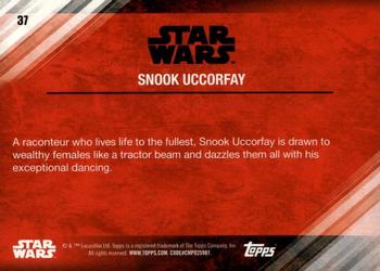 2017 Topps Star Wars: The Last Jedi - Blue #37 Snook Uccorfay Back