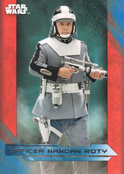 2017 Topps Star Wars: The Last Jedi - Blue #39 Officer Nandan Roty Front