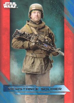 2017 Topps Star Wars: The Last Jedi - Blue #48 Resistance Soldier Front