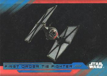 2017 Topps Star Wars: The Last Jedi - Blue #69 First Order TIE Fighter Front