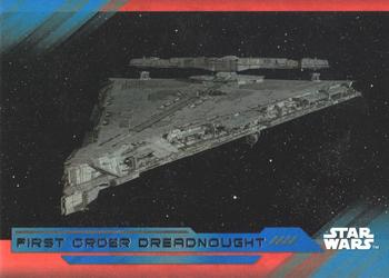 2017 Topps Star Wars: The Last Jedi - Blue #70 First Order Dreadnought Front