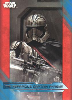 2017 Topps Star Wars: The Last Jedi - Blue #77 The Nefarious Captain Phasma Front
